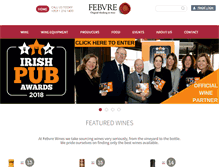 Tablet Screenshot of febvrewines.ie